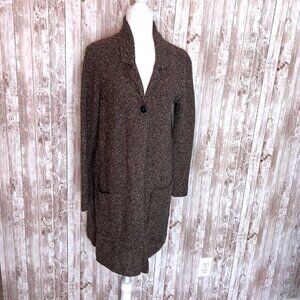 J. Jill Brown Long Cardigan Sweater size Small